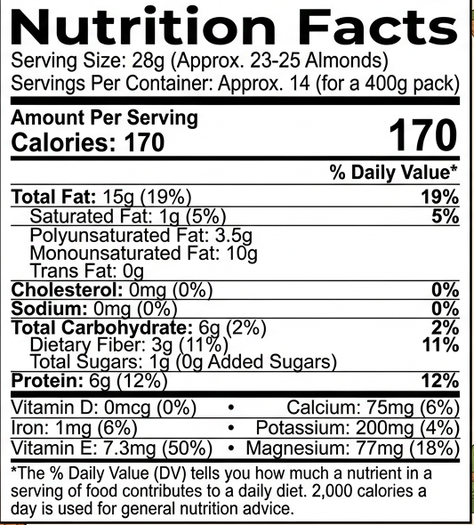 Jumbo Size Almonds | Premium Extra Large Badam