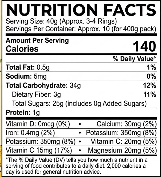 Premium Dried Pineapple | Naturally Sweet Tropical Fruit